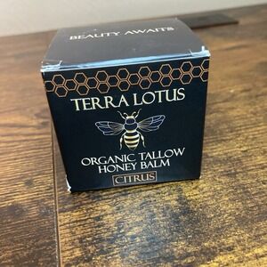 Terra Lotus Organic Beef Tallow Balm with Raw Honey Citrus Moisturizing Cream